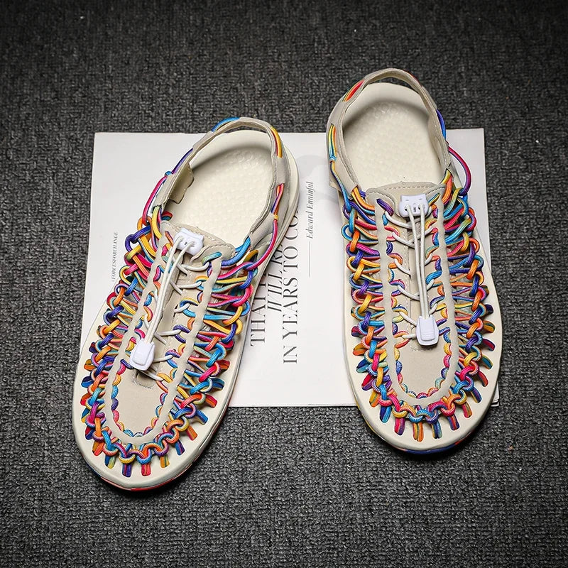 Unisex Cross-Strap Beach Sandals