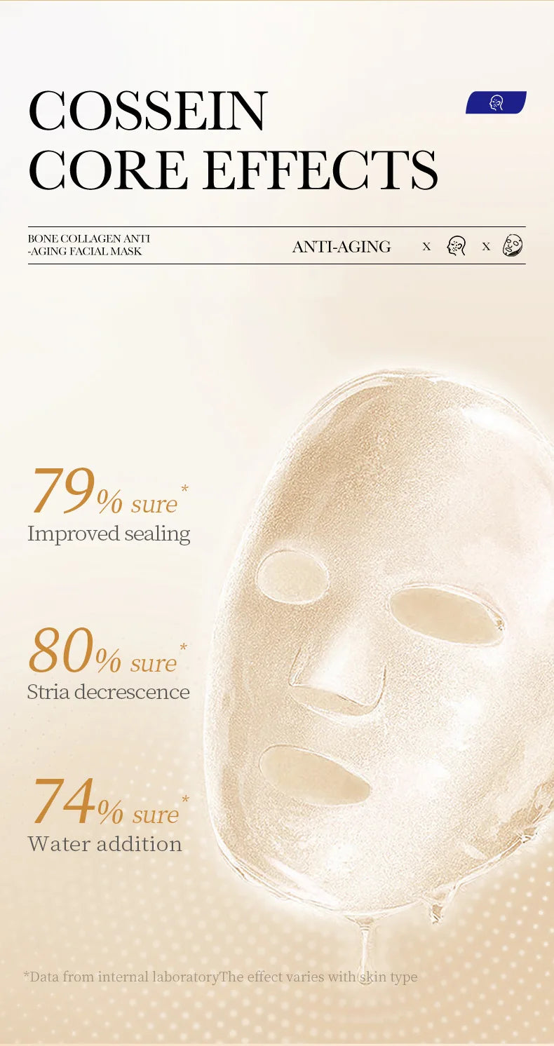 SADOER 20-Piece Snail Collagen & Hyaluronic Acid Sheet Mask Set - Korean Skincare