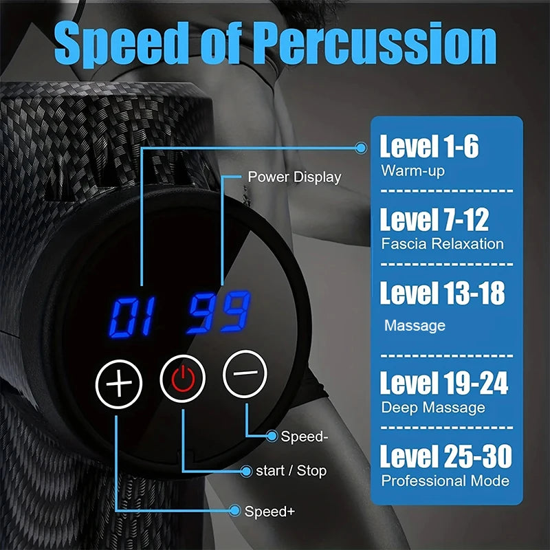 FODRK Massage Gun — 30-Speed Deep Tissue Muscle Massager