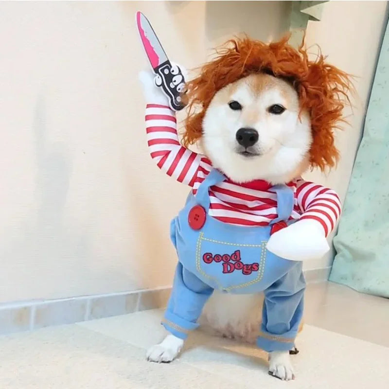 Funny Pet Dog Cosplay Dress - Halloween & Christmas Costume