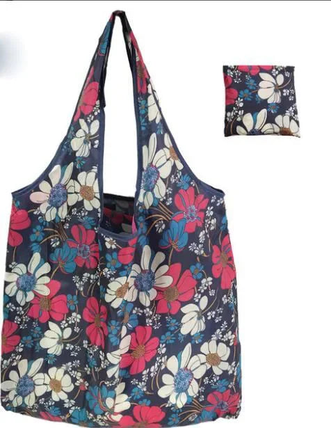 Foldable Large Shopping Storage Bags for Groceries Recyclable Grocery Tote Pouch Eco-Friendly Heavy Duty Washable Shopper Bag