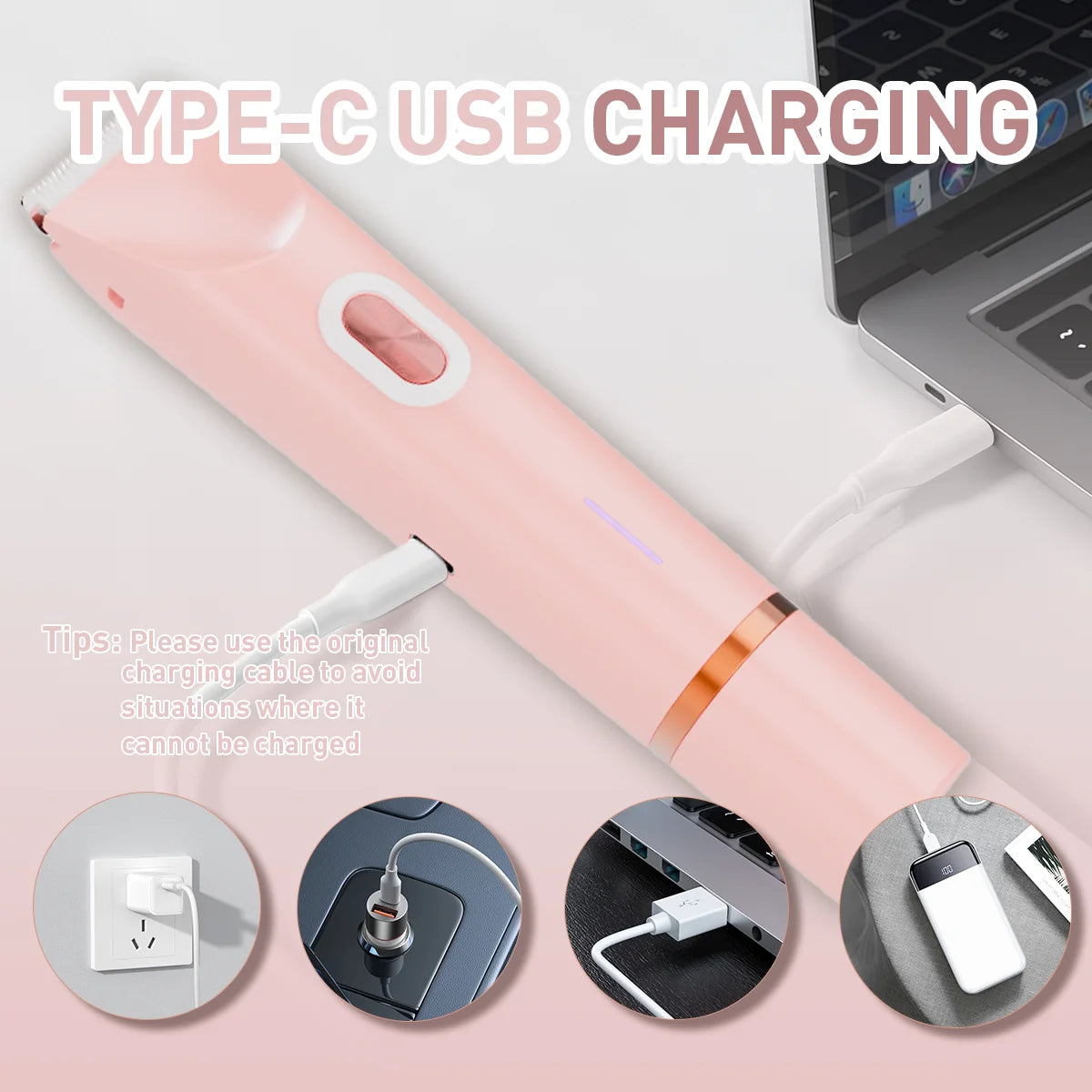2-in-1 Electric Bikini Trimmer for Women – Painless, Waterproof & Rechargeable with Ceramic Blade