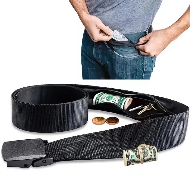 Anti-Theft Hidden Money Belt — Travel Security Waist Wallet for Cash, Cards & Passport | Unisex