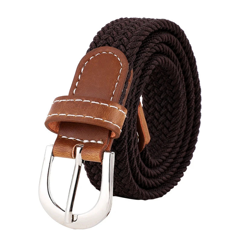 Elastic Knitted Woven Belt - Unisex Casual