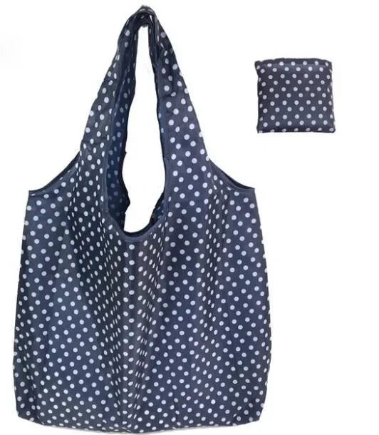 Foldable Large Shopping Storage Bags for Groceries Recyclable Grocery Tote Pouch Eco-Friendly Heavy Duty Washable Shopper Bag