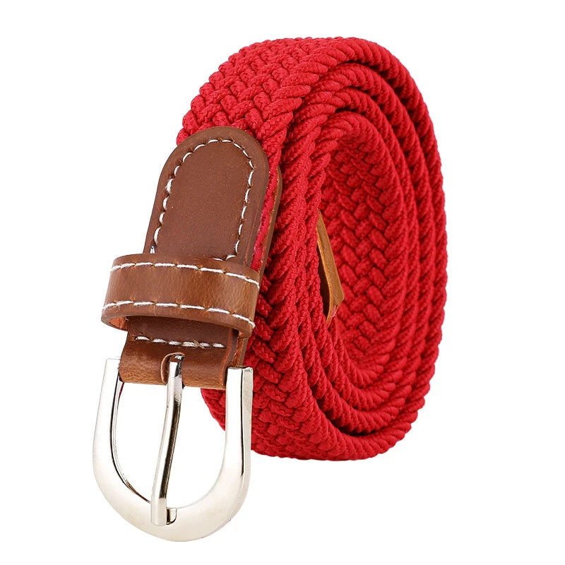 Elastic Knitted Woven Belt - Unisex Casual