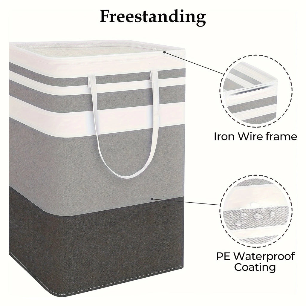 75L Collapsible Laundry Hamper with Handles