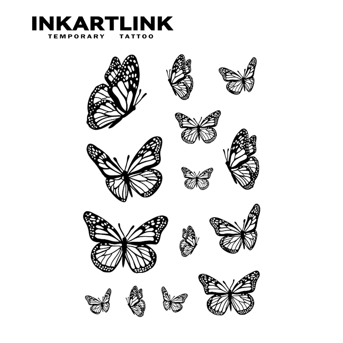 Butterfly Semi-Permanent Temporary Tattoo — Lasts Up to 15 Days | Waterproof | No Needles