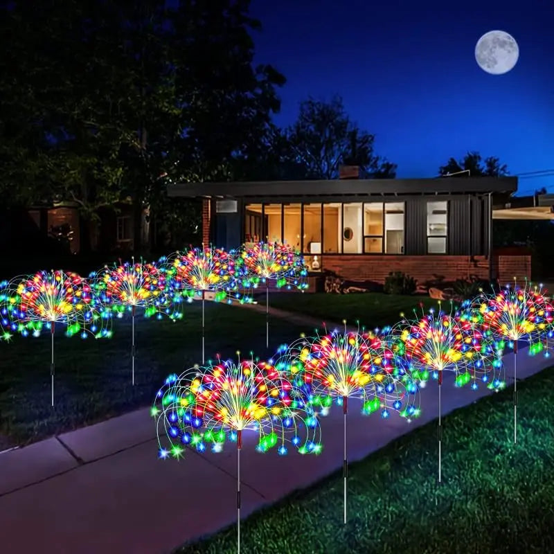 Solar Powered Outdoor String Lights - 150 LED, 8 Modes, Waterproof