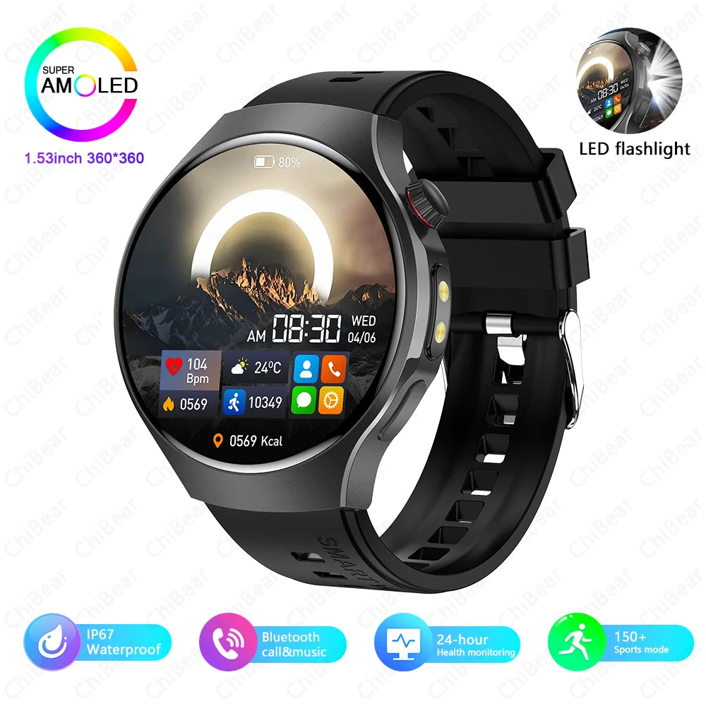 ChiBear Smartwatch - Bluetooth Calling, IP68, Heart Rate, 150+ Sports Modes