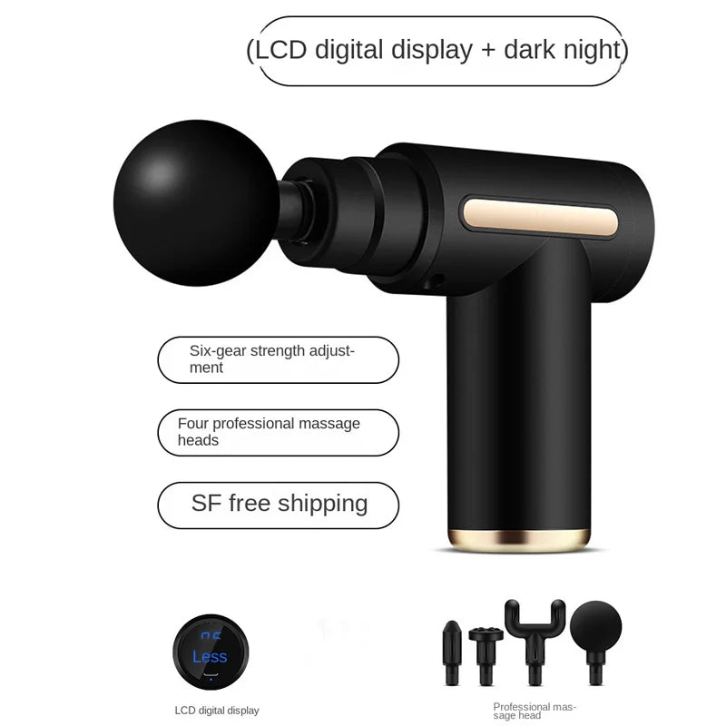 Handheld Deep Muscle Massage Gun | 6 Modes & 6 Speeds | Compact Design for Body, Back & Neck