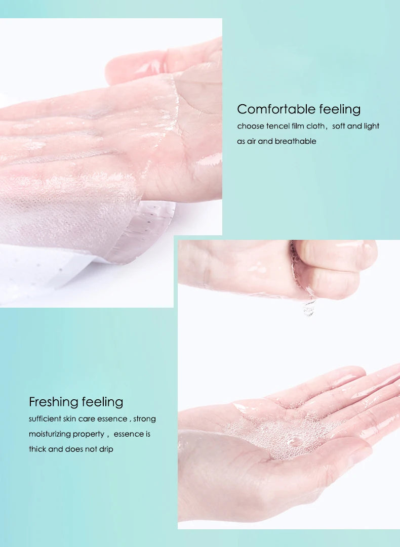 SADOER 20-Piece Snail Collagen & Hyaluronic Acid Sheet Mask Set - Korean Skincare